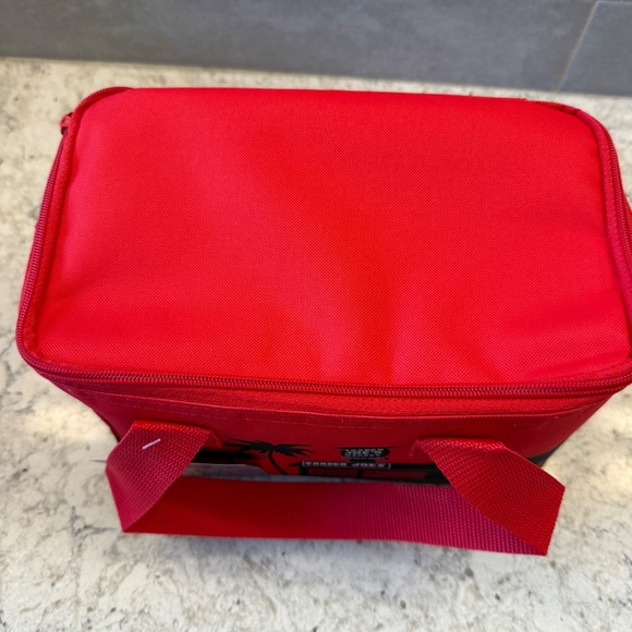 NWT -RED Trader Joe's Mini insulated Bag - Picture 4 of 10